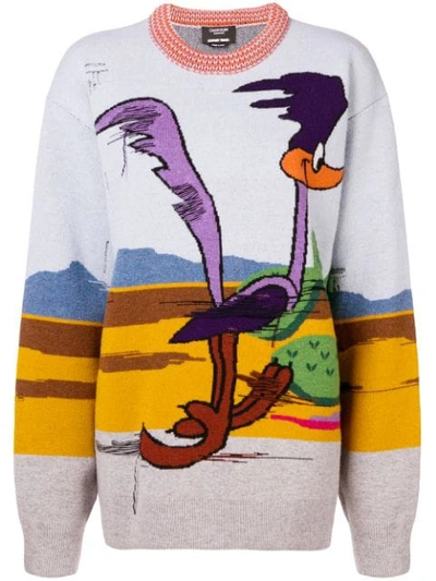 Calvin Klein 205w39nyc Jacquard Looney Tunes Crewneck Sweater In Blue |  ModeSens