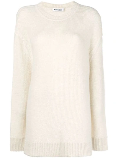 Jil Sander Oversized Sweater - White