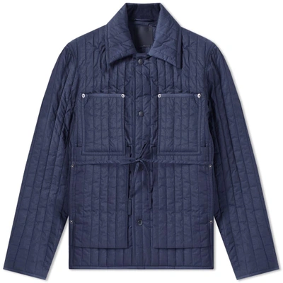 Craig Green Quilted Worker Jacket In Blue