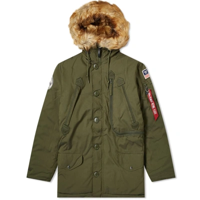 Alpha Industries Polar Jacket In Green