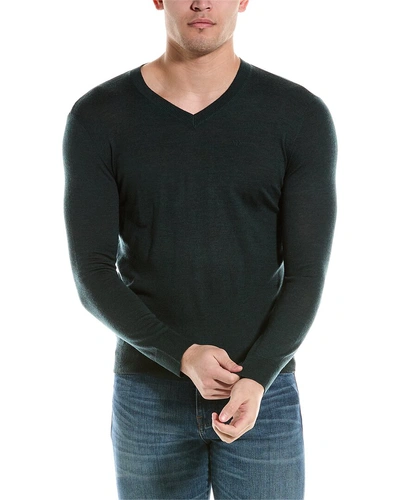 Armani Exchange Wool V-neck Sweater In Green