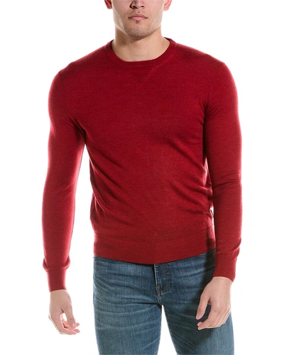 Armani Exchange Wool Crewneck Sweater In Red