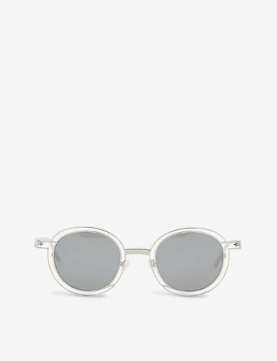 Thierry Lasry Probably Round-frame Sunglasses In Silver