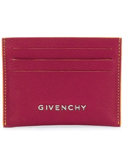 Givenchy Logo Cardholder In Pink