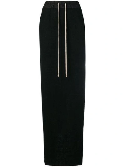 Rick Owens Fitted Full Skirt - Black