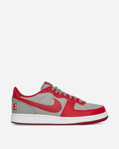 Nike Terminator Low Sneakers Medium Grey / Varsity Red In Multicolor