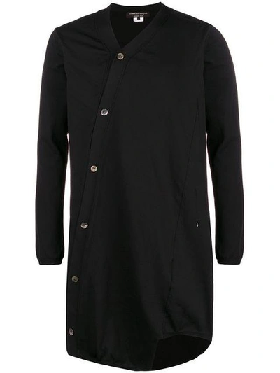 Comme Des Garçons Homme Deux Comme Des Garçons Homme Plus Asymmetric Button-down Cardigan - Black