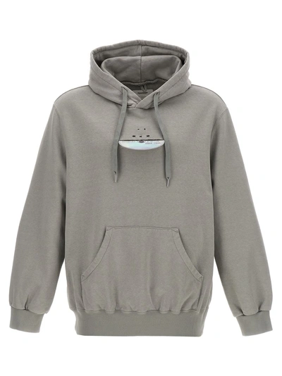 Doublet Cd-r Embroidery Hoodie In Grey