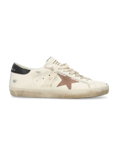 Golden Goose Super-star In White Pink Black