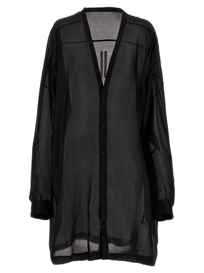 Rick Owens Lido Larry Shirt In Black