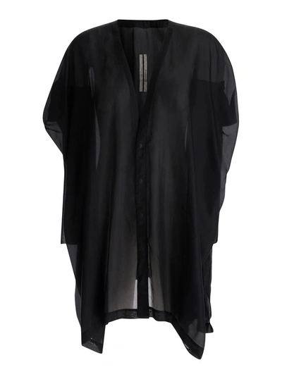 Rick Owens Zero Shirt In Black