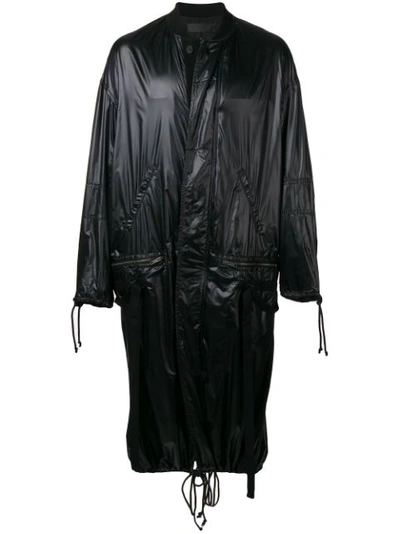 Haider Ackermann Long Raincoat In Black