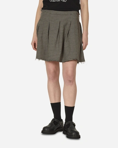 Our Legacy Object Skirt Old Money Check In Multicolor