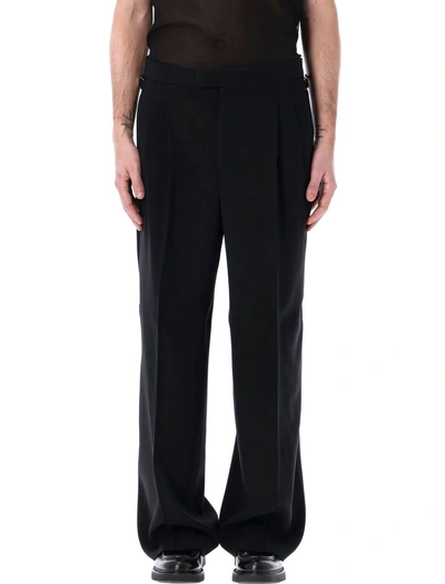 Ami Alexandre Mattiussi Ami Paris Large Fit Trousers In Black