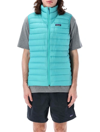 Patagonia Down Jumper Waistcoat In Subidal Blue