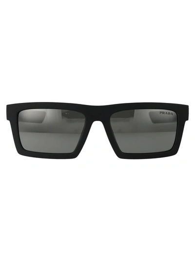 Prada Linea Rossa Sunglasses In 18k60a Metal Grey