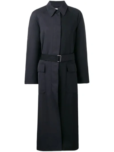 3.1 Phillip Lim / フィリップ リム Oversized Wool Trench Coat In Black Midnight