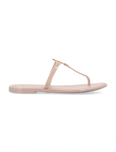 Tory Burch Roxanne Jelly Thong Sandals In Meadowsweet / Gold