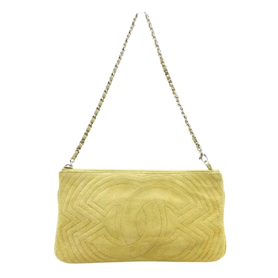 Pre-owned Chanel Beige Suede Clutch Bag ()