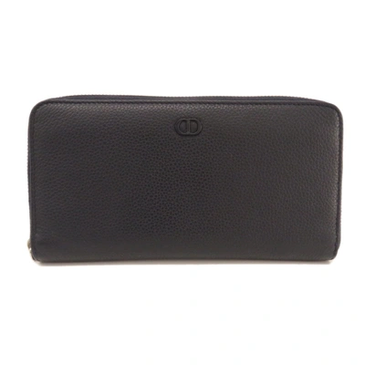 Dior -- Navy Leather Wallet  ()