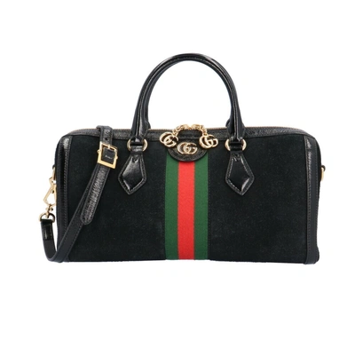 Gucci Ophidia Black Suede Shopper Bag ()