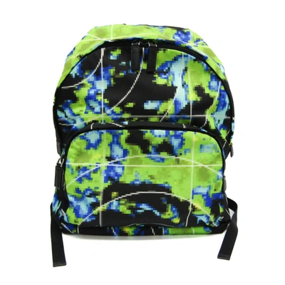 Prada Multicolour Synthetic Backpack Bag () In Green