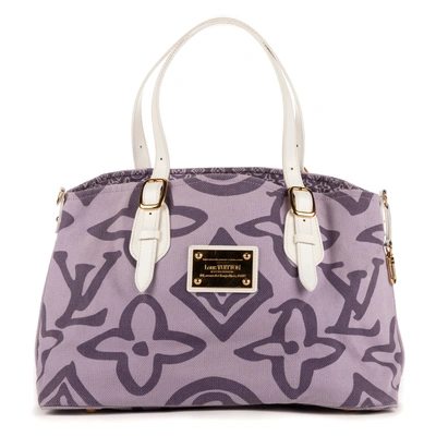 Pre-owned Louis Vuitton Ltd. Ed. Tahitienne Cabas In Purple