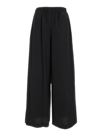 Federica Tosi Cotton Poplin Pants In Black