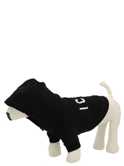 Dsquared2 Felpa Con Cappuccio Per Cane  X Poldo Dog Lifestyle White/black