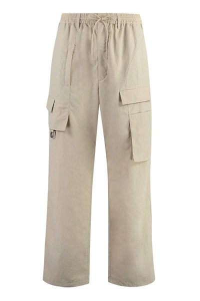 Y-3 Crinkle Technical-nylon Pants In Beige