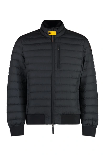 Parajumpers Rolland Techno Fabric Down Jacket In Black