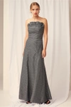 Keepsake Eclipse Gown In Black Check