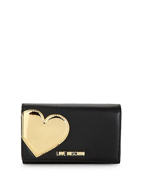 moschino heart wallet