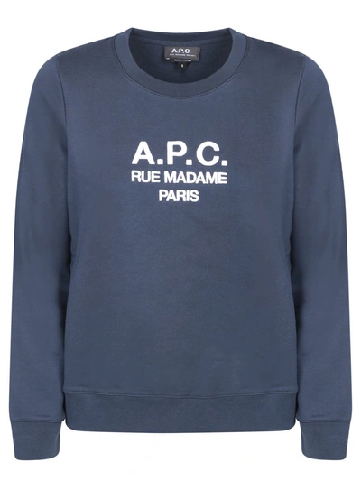 A.p.c. Sweatshirts In Blue