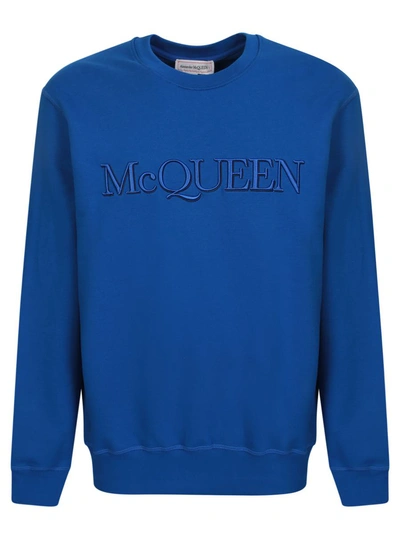 Alexander Mcqueen Sweatshirts In Blue