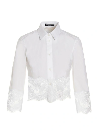 Dolce & Gabbana Lace Shirt In White