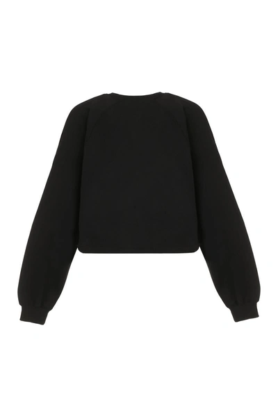 Gucci Cotton Crew-neck Sweatshirt In Black