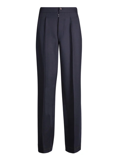 Maison Margiela Trousers In Blue