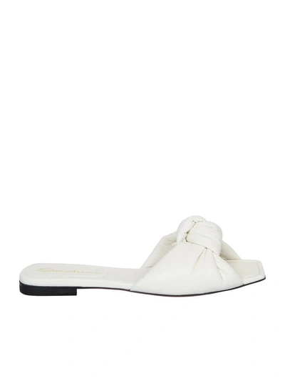 Santoni Knot Detailed Square In White