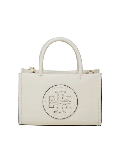 Tory Burch Micro Leather Handbag In White