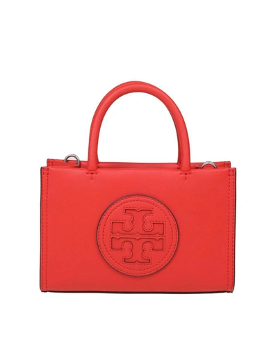 Tory Burch Micro Leather Handbag In Red
