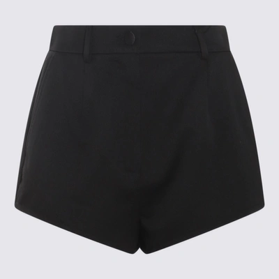 Dolce & Gabbana Black Wool Shorts