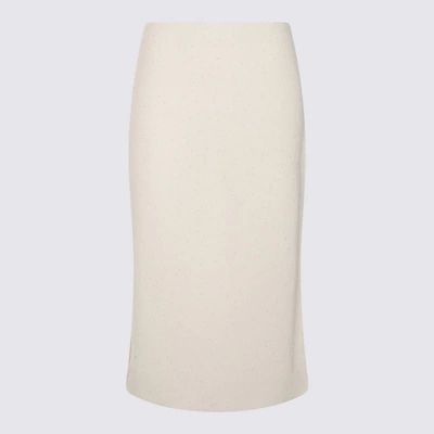 Fabiana Filippi White Cotton Skirt