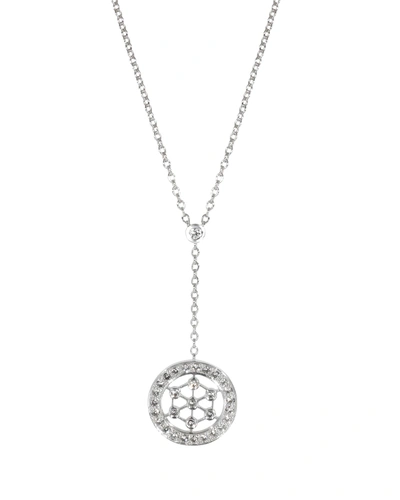 Tiffany & Co Voile Diamond Lariat Pendant In Platinum 0.1 Ctw In Silver
