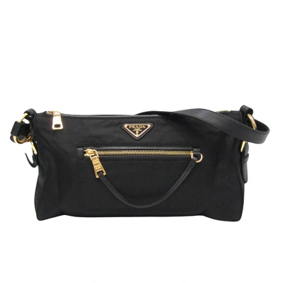 Prada Tessuto Synthetic Shopper Bag () In Black