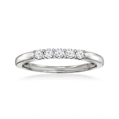 Ross-simons Lab-grown Diamond 5-stone Ring In Sterling Silver In White