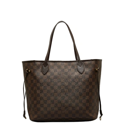 Pre-owned Louis Vuitton Neverfull Canvas Tote Bag () In Brown