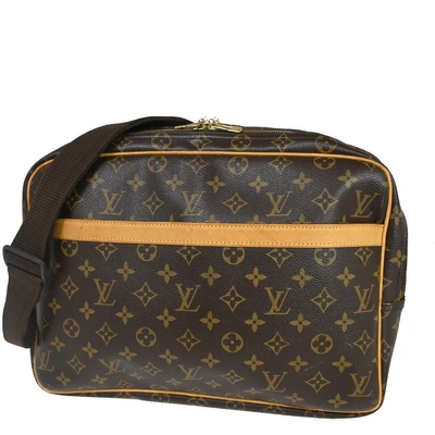 Pre-owned Louis Vuitton Reporter Canvas Handbag () In Brown