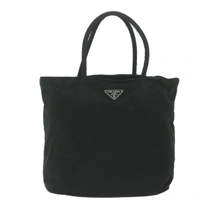 Prada Tessuto Synthetic Tote Bag () In Black