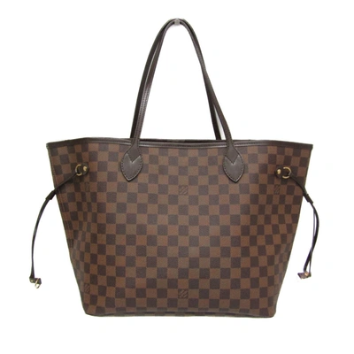 Pre-owned Louis Vuitton Neverfull Mm Canvas Tote Bag () In Brown